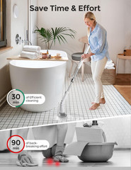 Electric Spin Scrubber Kh8, Upgrade Cordless Shower Scrubber 8 Replacement Head,