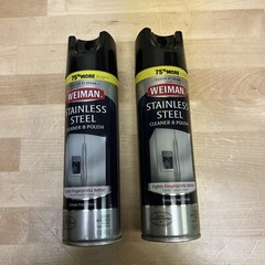 Weiman Stainless Steel Cleaner and Polish 17 Oz Each (2 PACK) New