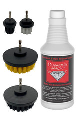 Diamond Magic Combo Pack – 20oz Diamond Magic & 4-pc. Drill Brush Set Hard Water