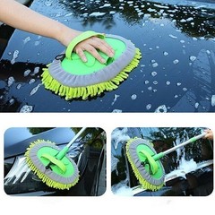 Adjustable Telescopic Car Wash Brush Kit Mop Long Handle Vehicle Cleaning Tools