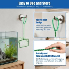 3″, Aquarium Fish Net Small Betta Fish Tank Cleaning, Soft Fine Mes
