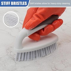 Heavy Duty Cleaning Brush Ergonomic Grip Non Slip Durable Bristles Easy Storage