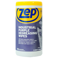 Zep Industrial Purple Wipes 65 -Count Degreaser