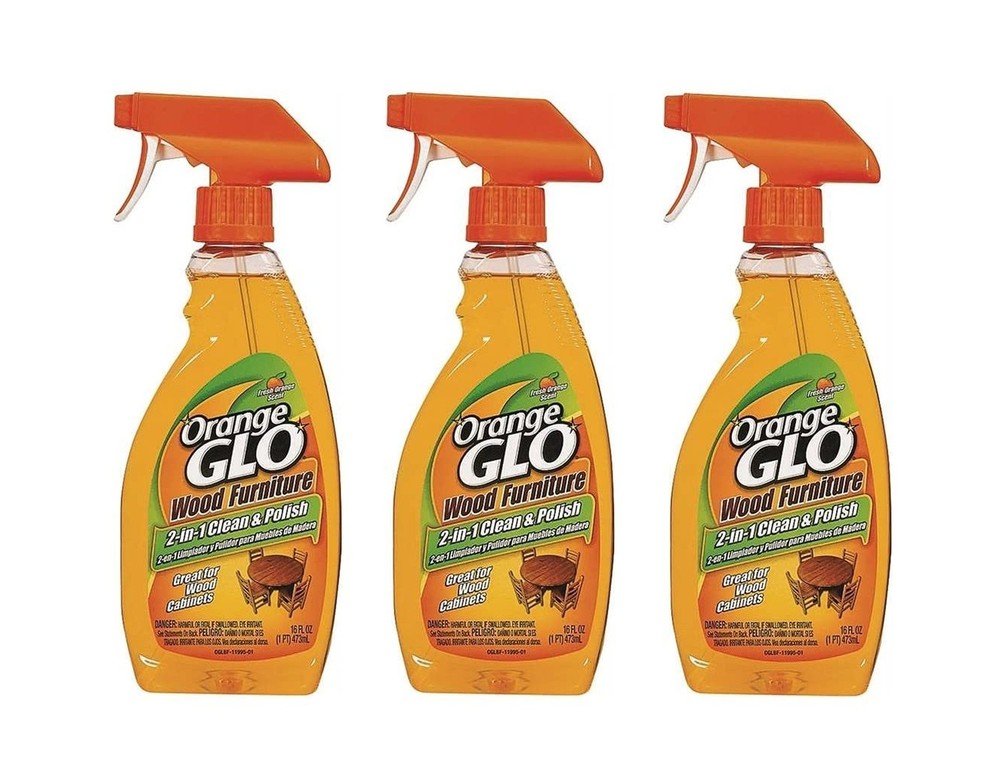 Orange Glo 640823841079 (Pack of 3) Wood Furniture 2-in-1 Clean and Polish, 1…
