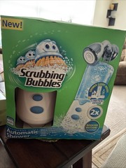 Scrubbing Bubbles Automatic Shower Cleaner Bathroom Two Button Booster Set Kit