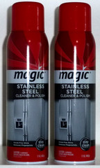 (2-Pk) Magic® STAINLESS STEEL Range Appliance POLISH & CLEANER Shine Protect