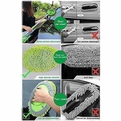 Adjustable Telescopic Car Wash Brush Kit Mop Long Handle Vehicle Cleaning Tools