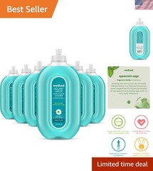 Plant-Based Spearmint Sage Cleaner for Hardwood & Tile Floors, Set of 6 Bottles