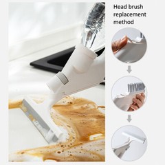 5Pcs Handheld Cleaning Brush Sponge Groove Gap Window Cleaner Tool Water Sprayer