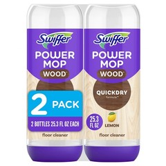 Power Mop Wood Refill Solution, QuickDry Hardwood Floor Cleaner for Mopping H…