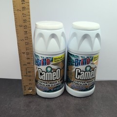 Cameo Copper Brass Porcelain Powder Cleaner Anti-Tarnish Lot Of 2