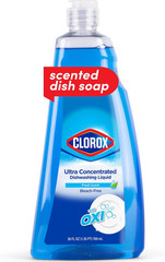 Ultra Concentrated Liquid Dish Soap with OXI, Fresh Scent – Bleach-Free Dermatol