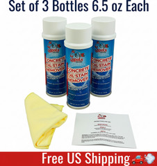 Concrete Cleaner and Oil Stain Remover 6.5 oz each Set of 3
