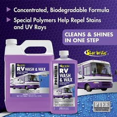 STAR BRITE RV Wash & Wax w/PTEF 71500 One Step Concentrated Cleaner – Gallon