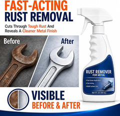 Rust Remover Spray for Metal, Highly Concentrated Metal Rust Remover for Car Par