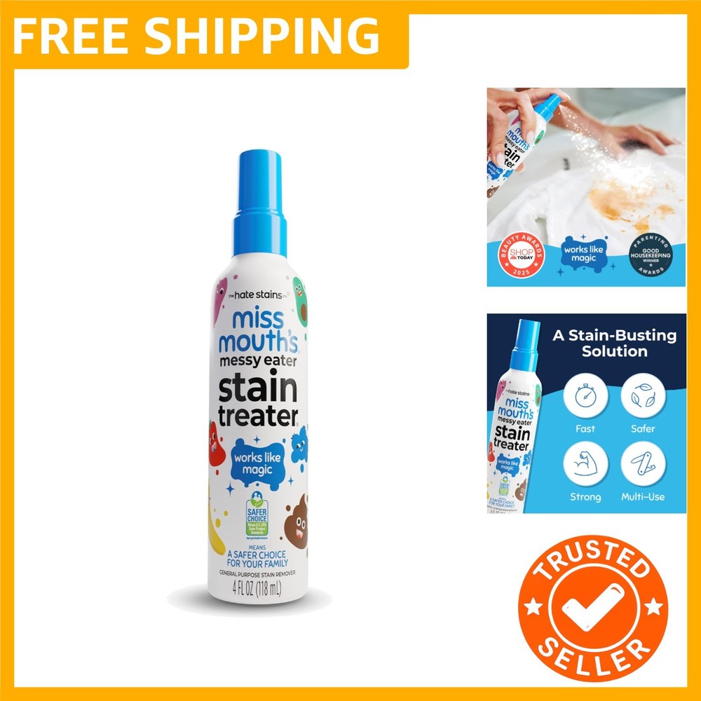 Messy Eater Stain Treater Spray – 4oz Stain Remover – Newborn & Baby Essentia…