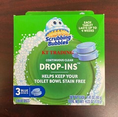 (3-Pack) Scrubbing Bubbles Toilet Bow Cleaner CONTINOUS CLEAN DROP-IN Stain-Free