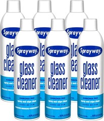 Streak-Free Foaming Glass Cleaner 19oz Spray – Pack of 6, Ammonia-Free Shine