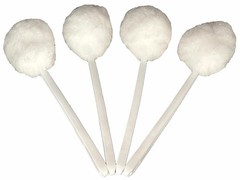 Bowl Brush Toilet Cleaning Brush Set Soft Polyester Head 15×5 inches White (4…