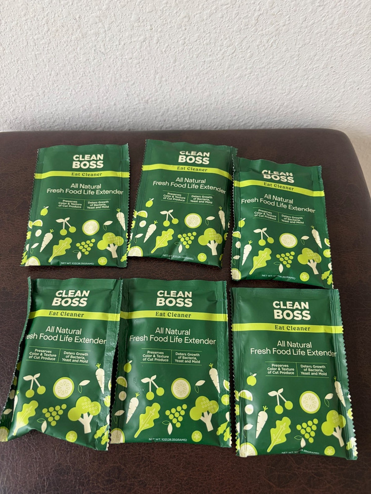 JOY Clean Boss All Natural Fresh Food Life Extender Preserver 6 Packets Sealed