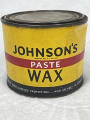 Vintage SC Johnson Paste Wax 1 lb Original Formula Approx 90% Full USA 16.5 oz
