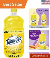 2X Multi-Purpose Cleaner, 56 fl oz – Refreshing Lemon Scent for All Surfaces