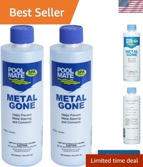2-Pack Metal Gone – Easy Liquid Solution for Hot Tub Metal Stains and Corrosion