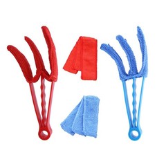 4Pcs Durable Window Blind Cleaner Set with Ultra Fine Fiber for Home and Car Use