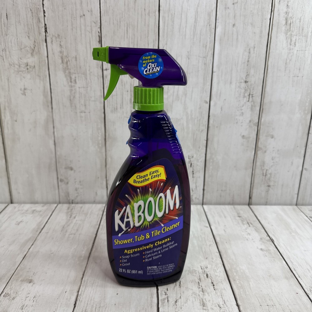 2002 Old Formula KABOOM Shower Tub Tile Cleaner Almost Full Oxi Clean 22 Oz