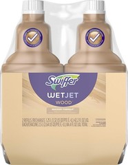 Swiffer Wetjet Wood Floor Cleaner Solution Refill, 42.2 Oz – 2 Pack