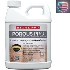 Porous Pro Sealer 1 Quart – 32 Fl Oz for Sealing Travertine, Limestone, Marbl…