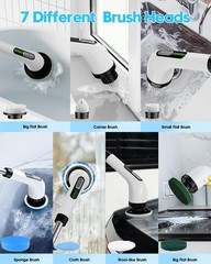 S&DElectric Spin Scrubber for Cleaning Bathroom: Cordless Power Shower Scru