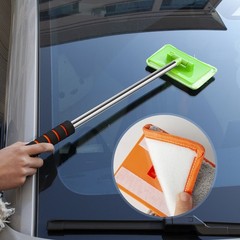 3× Car Extendable Handle Windshield Cleaner Telescopic Glass Wiper Cleaning Tool