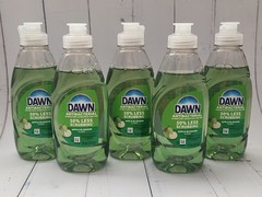 (Pack of 5) Dawn Dishwashing Liquid Soap, Grease Removal, Apple Blossom Scent