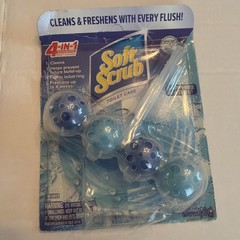 Soft Scrub 4-in-1 Rim Hanger Toilet Bowl Cleaner, Sapphire Waters, 1 Count