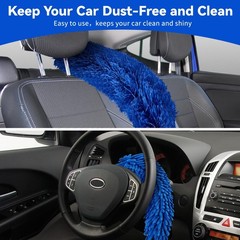 6-in-1 Duster Kit with 100″ Extension Pole, Microfiber Cobweb & Gap Cleaner for