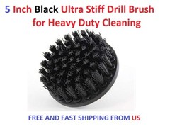 5 Inch Black Ultra Stiff Drill Brush for Heavy Duty Cleaning