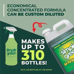 Simple Green 2.5 Gallon. All-Purpose Cleaner Concentrate & Eco Formula Sassafras