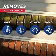 30 SECONDS Outdoor Cleaner 2 Pack with Hose End Sprayer Cleans Stains from Algae