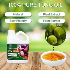 NetLea 17oz Pure Tung Oil for for Wood Finishing,Food Safety for Furniture & …