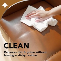 UV Protection Leather Cleaner & Conditioner 12 Fl Oz for Auto & Furniture