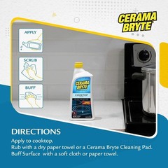 Cerama Bryte Cooktop Cleaner 18oz 2 Pack Glass Ceramic Stove Top Tough Stain