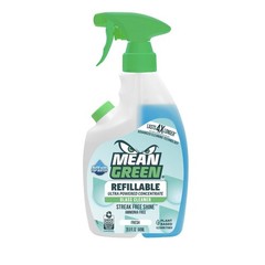 Mean Green Refillable Ultra Powered CONCENTRATE Glass Cleaner Fresh 28oz