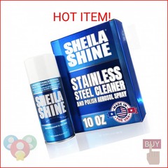 Sheila Shine 10oz Stainless Steel Cleaner and Polish – Cleans, Polishes & Protec