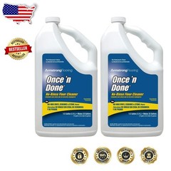 Once’n Done Floor Cleaner Citrus 2x 64oz Bulk Pack – Super Concentrated Formula