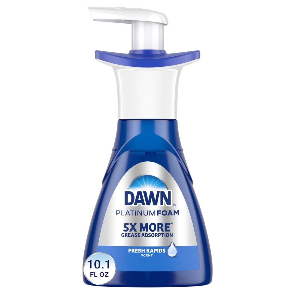 Ultra Platinum Foam Dish Soap, Fresh Rapids Scent, 10.1 fl oz Deep Clean