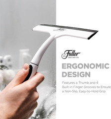 Easy Grip Handheld Squeegee – for Shower Walls, Doors, Tub Surfaces