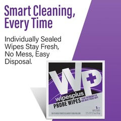 Wipesplus Thermometer Probe Wipes 70 Isopropyl Alcohol Wipes Individually