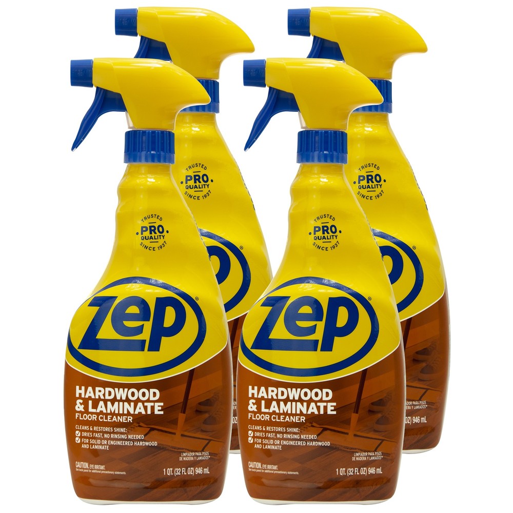 Zep Hardwood and Laminate Floor Cleaner – 32 Oz (Case of 4) – ZUHLF324