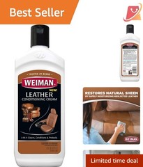 Leather Cleaner Conditioner Cream Wipe 8oz Restores & Protects Leather Surfaces